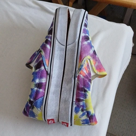 🔥🔥🔥Vans Tie Dye Washed Slip On Sneakers 7.5 - Picture 7 of 10
